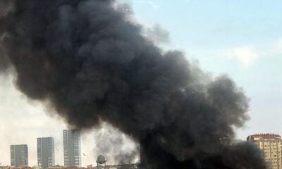 Zeytinburnunda Eski Tekstil Atölyesinde Korkutan Yangın