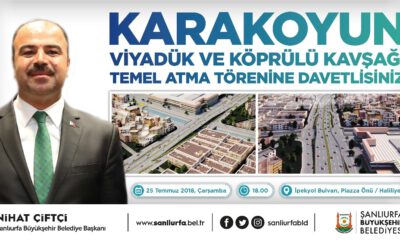 Karakoyun Köprülü Kavşağının Temeli Atılıyor