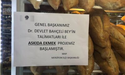 Merzifonlular Bahçelinin Çağrısıyla Askıda Ekmek Projesini Başlattı