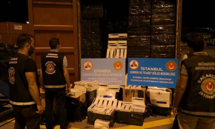 İstanbulda Kaçak Sigara Operasyonu