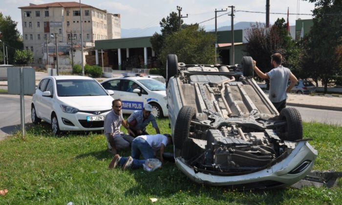 Hurdaya Dönen Otomobilden Sağ Çıktı