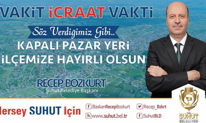 Başkan Bozkurttan Kapalı Pazar Yeri Müjdesi