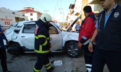 Gedizde Trafik Kazası; 1 Yaralı