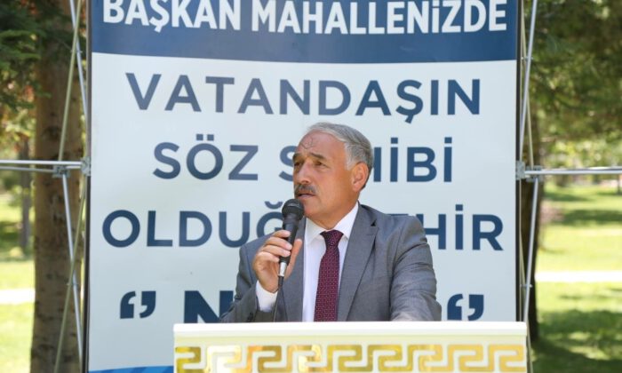 Niğde Belediyesinin Hizmet Çadırı Aşağı Kayabaşı Mahallesinde