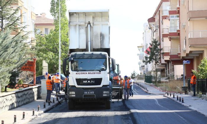 Güvenli Keçiören İçin Asfalt Serimi Tam Gaz