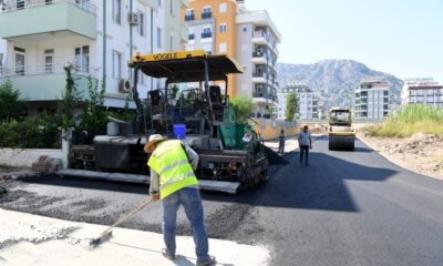 Boğaçayı Caddesine Bağlantı Yolda Sıcak Asfalt
