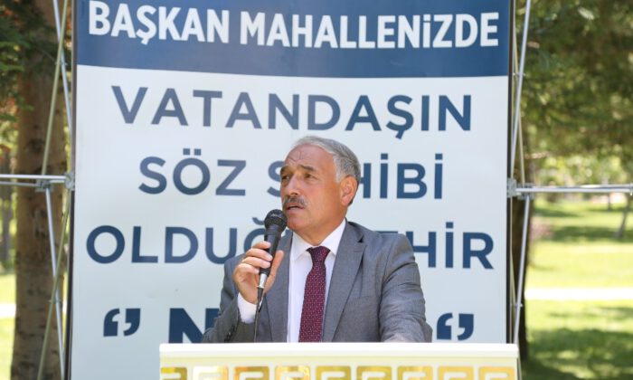 Niğde Belediyesi Hizmet Çadırı Şahinali Mahallesinde