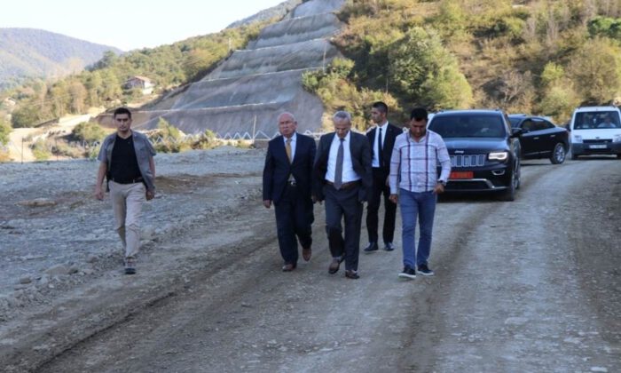 Bartın Valisinden Baraj İnşaatında İnceleme