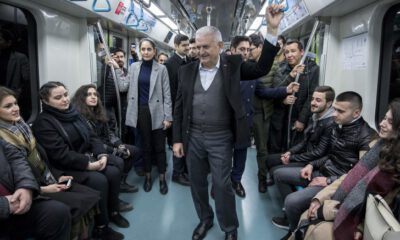 Yıldırım’dan Marmaray’da yolculuk