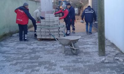 Gürsu Yollarına Parke Taşı
