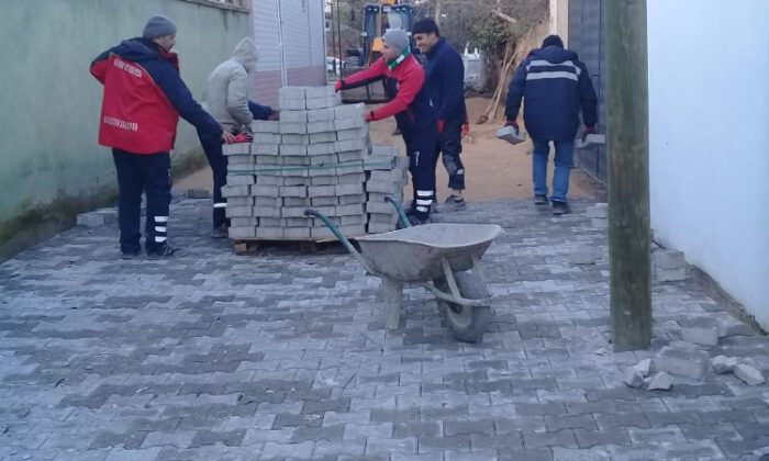 Gürsu Yollarına Parke Taşı