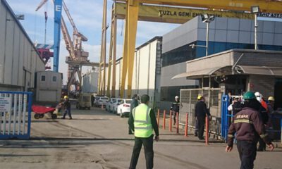 Tuzla’da gemi yangını