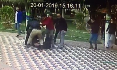 Genç Çifte Tekme Tokat Saldırı Anı Kamerada