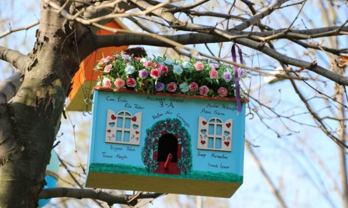 Üç Fidan Gençlik Parkı Kuş Evleri İle Renklendi