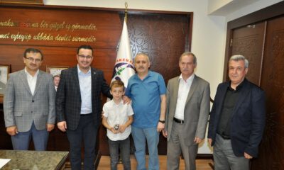 Başkan Kanar’dan Küçük Matematikçiye Ödül