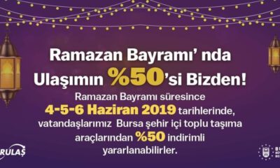 Bayramda Ulaşıma Yüzde 50 İndirim