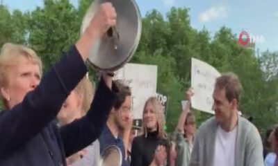 İngiltere’de Trump protestosu