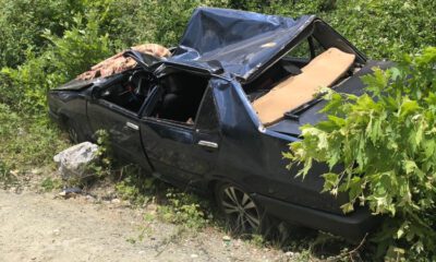 Otomobil Şarampole Uçtu: 1 Yaralı