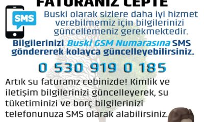 Su faturaları artık cepte!