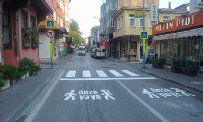Asfalta “Önce Yaya” Yazdılar