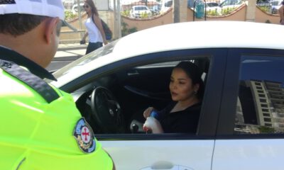 Trafik Polisinden Çocuklara ‘Kemerin Ses Getirsin Daveti