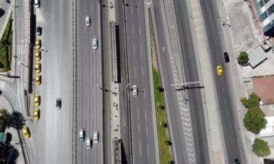 İstanbul’da boş kalan yollar havadan görüntülendi