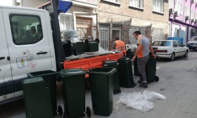 İnegöl’de Her Eve Çöp Konteyneri