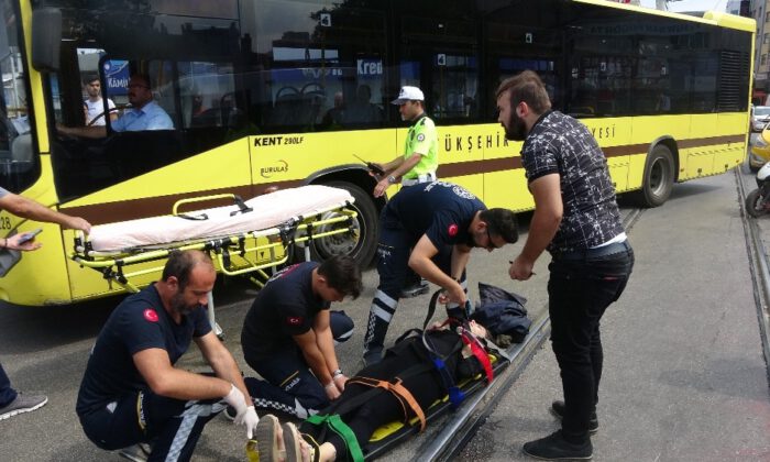 8 Aylık Hamile Kadın Motordan Düştü