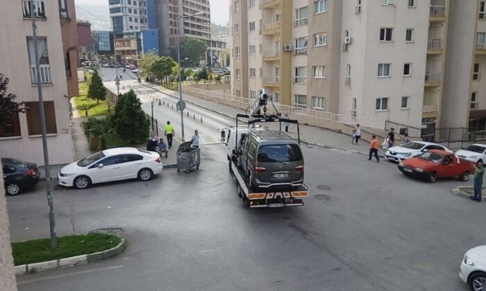 Çekiciye Kaldırılırken Tuş Oldu