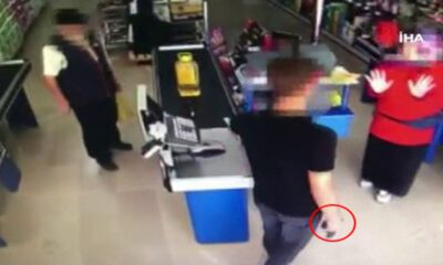 Kartal’da markette gaspçı dehşeti