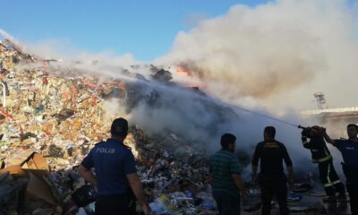 İnegöl’de Geri Dönüşüm Fabrikasında Yangın