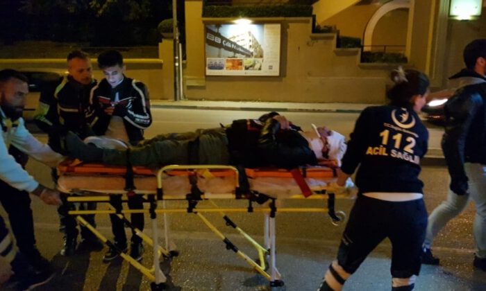 Direksiyon Hakimiyetini Kaybedip Düşen Motosikletli Ağır Yaralandı