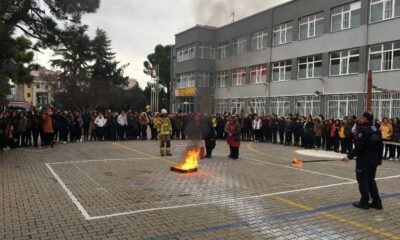 Okulda Yangın Tatbikatı