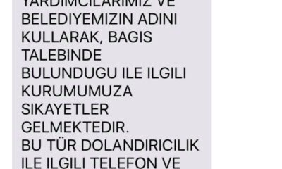 Yıldırım Belediyesinden Dolandırıcılık Uyarısı