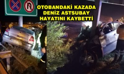 Otobandaki Kazada Deniz Astsubay Hayatını Kaybetti