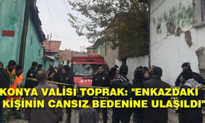 Konya Valisi’nden Göçük Meydana Gelen  Ev Hakkında Açıklama Geldi