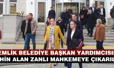 Gemlik Belediye Başkan Yardımcısını Rehin Alan Zanlı Mahkemeye Çıkarıldı