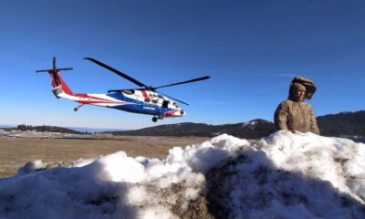 Uludağda 50 Kişilik Özel Tim, Helikopterle Arama Kurtarma Çalışmalarına Katıldı