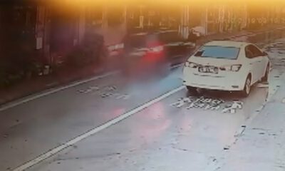 O Anlar Kamerada…yaya Geçidinde Çarptığı Kadını Metrelerce Öteye Fırlattı