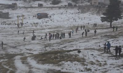 Uludağda Tatilci Çok, Kar Yok