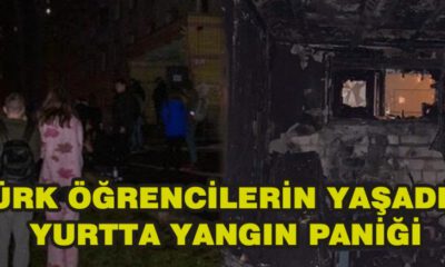 Türk Öğrencilerin Yaşadığı Yurtta Yangın Paniği