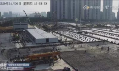 Wuhan’daki ikinci hastanenin inşaatı devam ediyor
