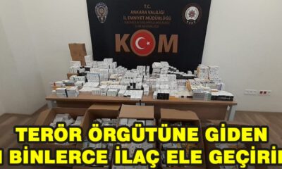 Terör Örgütüne Giden On Binlerce İlaç Ele Geçirildi