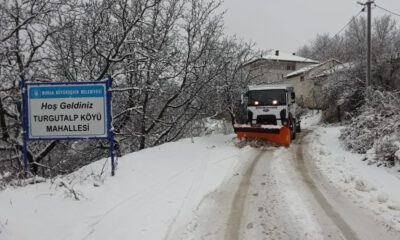 İnegölde Karla Mücadele Sürüyor