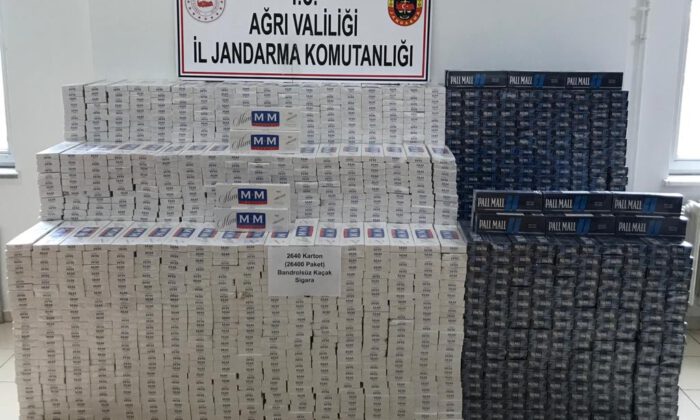26 bin 400 paket kaçak sigara ele geçirildi