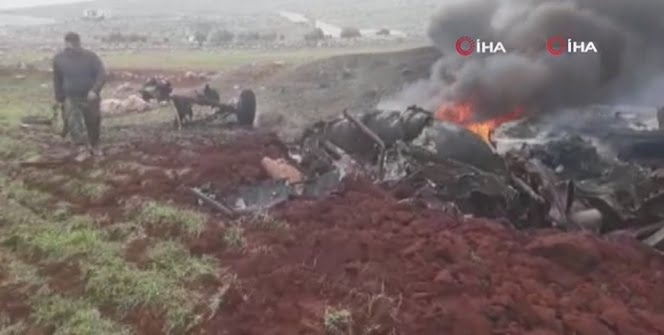 Suriye’de Esad rejimine ait helikopter düşürüldü