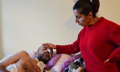 Elektrik akımına kapıldı, yatağa bağlandı