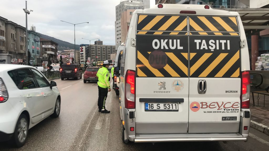 Bursa’da okul servislerine sıkı denetim