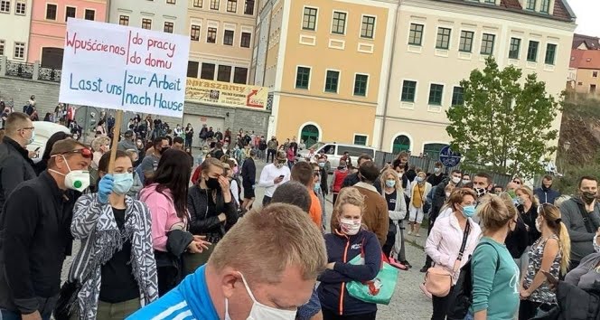 Polonya’da Almanya protestosu