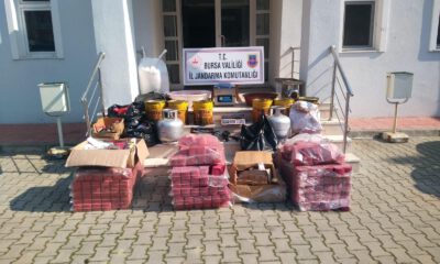  Bursa’da kaçak nargile tütünü ele geçirildi